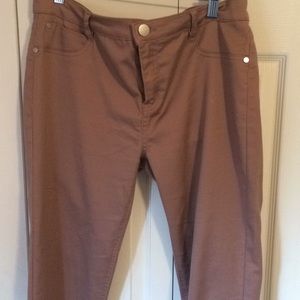 Juniors Mauve Color Skinny Jeans